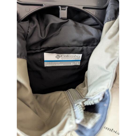 Columbia Piney River EXS Jacket Mens XL Green Waterproof Eain Hooded Full Zip - Picture 2 of 4